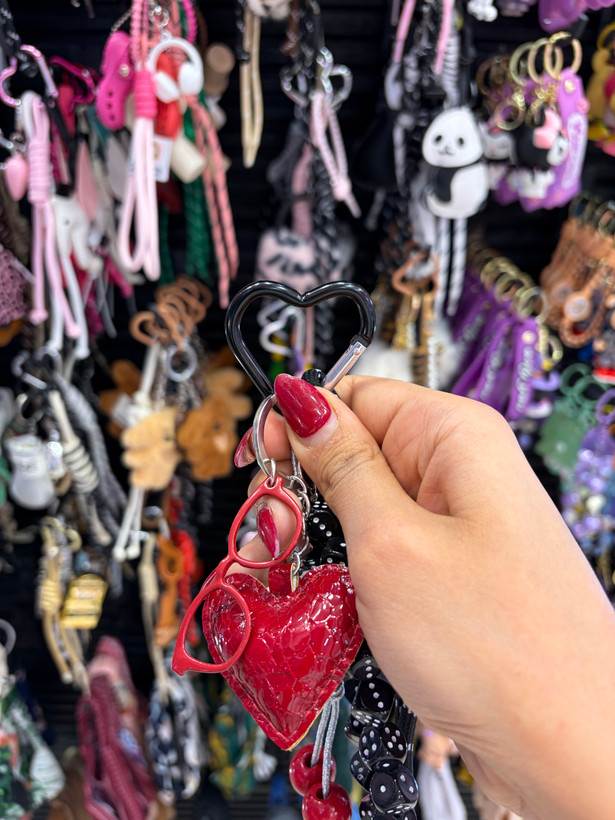 چارم بگ،آویز کیف مدل قلب،تاس،عینک و گیلاس