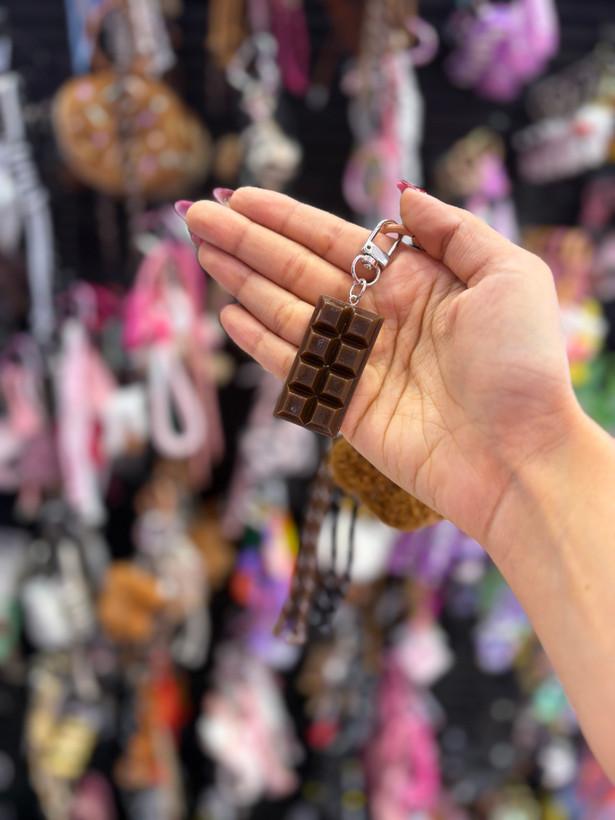 چارم بگ،آویز کیف مدل خرس تدی و شکلات