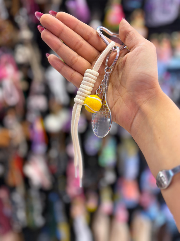 چارم بگ،آویز کیف مدل راکت تنیس و بدمینتون