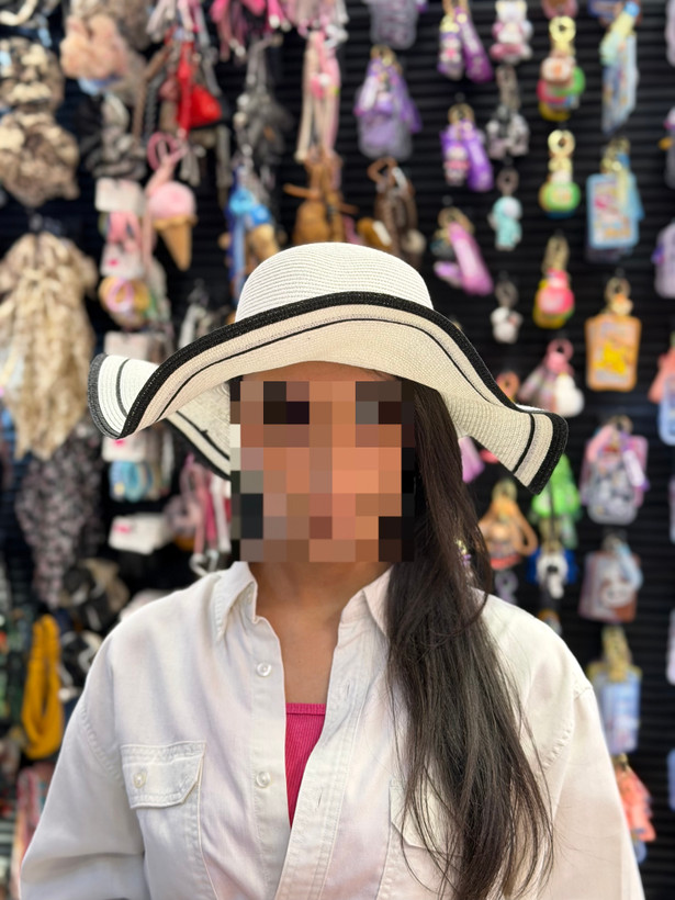 کلاه ساحلی مدل شنل و پاپیون